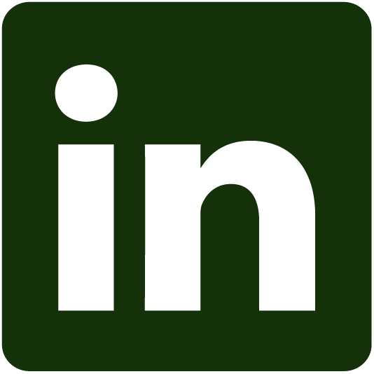 LinkedIn icon in green